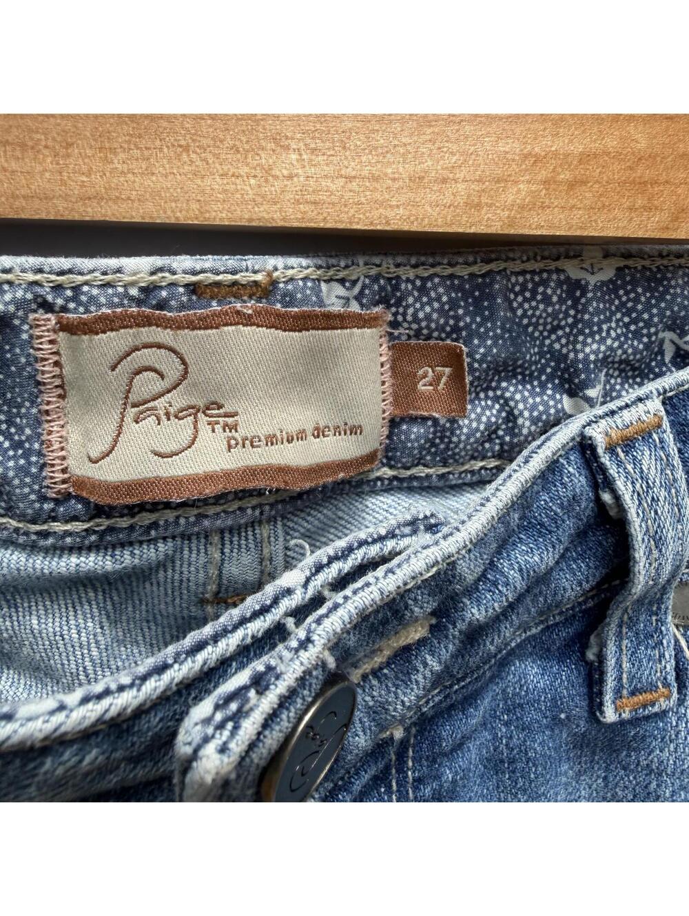 Paige Upcycled Denim Mini Skirt size 27